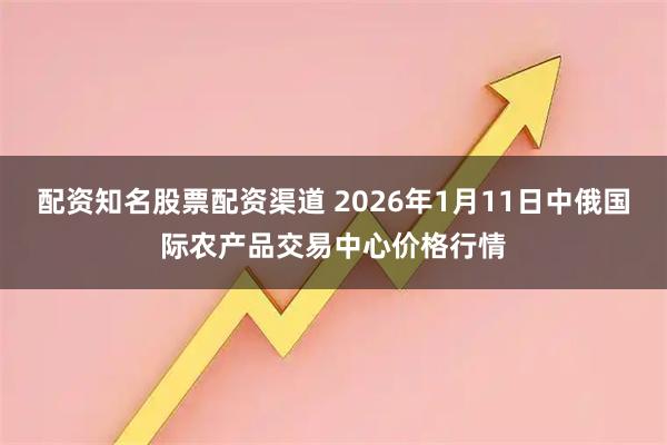 配资知名股票配资渠道 2026年1月11日中俄国际农产品交易中心价格行情