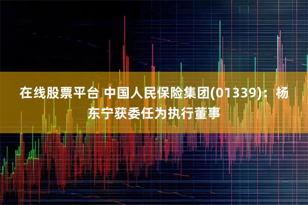 在线股票平台 中国人民保险集团(01339)：杨东宁获委任为执行董事